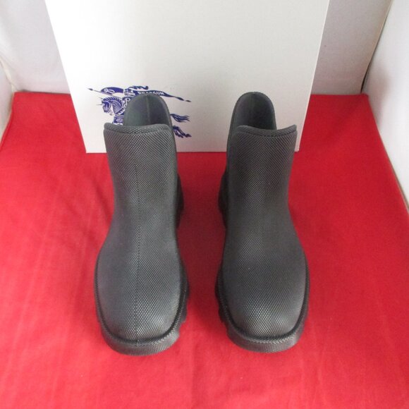 Burberry Men's Rubber Ankle Rain Boots $820 - Size EU 39 - Black - #1068 - Picture 3 of 11